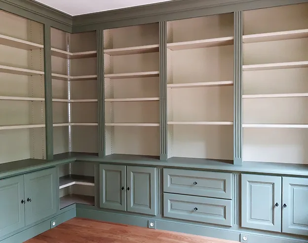 bibliotheque sur mesure en bois